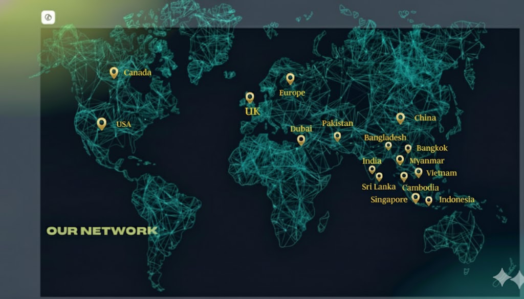 Ligi Logistics Location Map